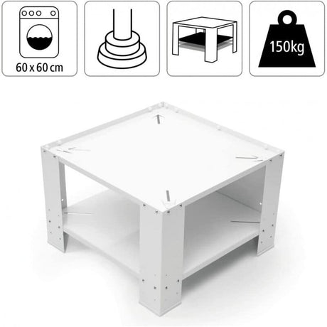Roller Accesorii electrocasnice Piedestal Roller 00801 | Masina/Uscator, 50cm, 150kg, Otel Galvanizat