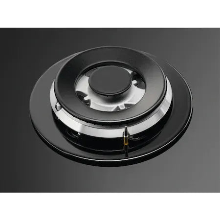 Electrolux Plita incorporabila Electrolux, Gaz, 4 zone de gatit, Aprindere electrica, Arzator Wok, Dispozitiv de siguranta, Gratare fonta, 60 cm, Sticla neagra