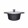 NeoKlein Oala Oala NeoKlein PHHO-CS24 | 24cm, Inductie, Capac Sticla, Neagra