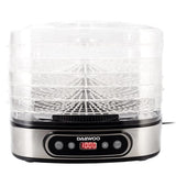 Daewoo Deshidrator Deshidrator Daewoo D-DD500S | 500W, Inox, Negru, Timer, Digital