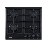 NobeLTek BI Plita pe gaz Plita pe Gaz NobeLTek BI NHBG-9744RANT | Aprindere Buton, Gratare Fonta, Design Rustic, Antracit