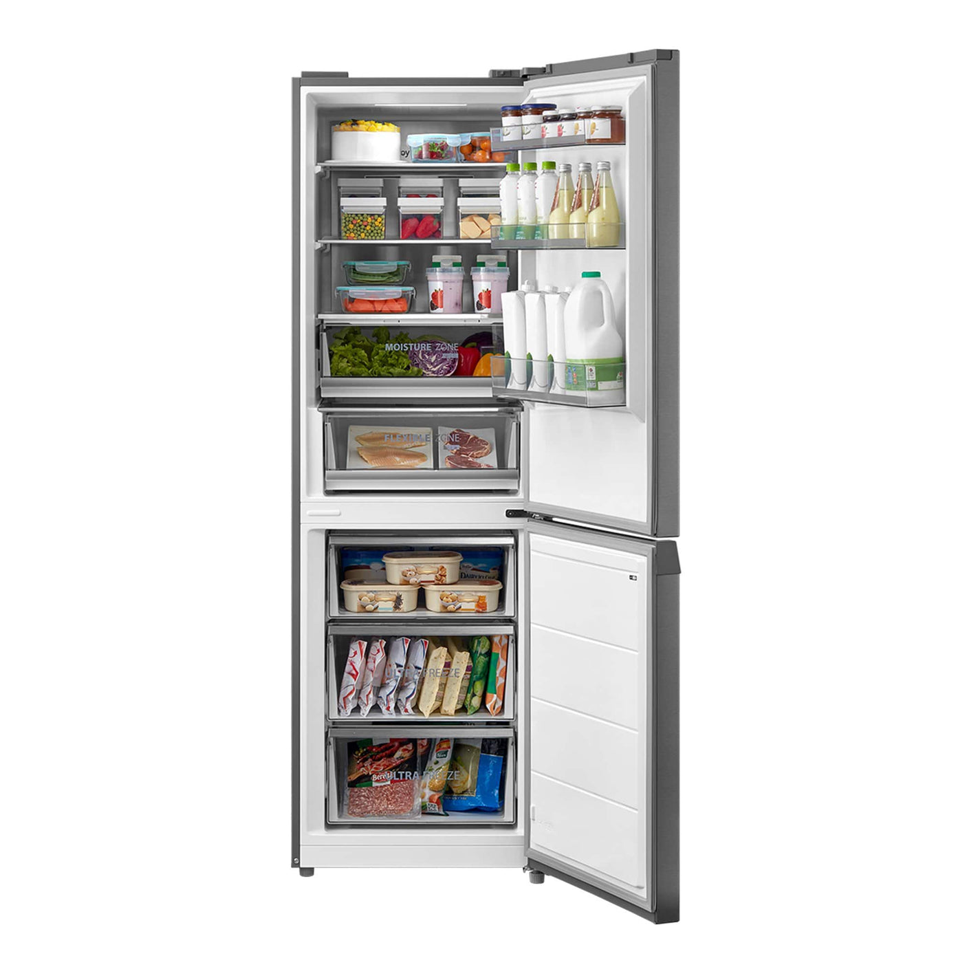 Toshiba Combina frigorifica Combina frigorifica Toshiba GR-RB449WE-PMJ(49) | 338L, No Frost, Clasa E, Display LED, Silver, 59.5x66x185.8cm