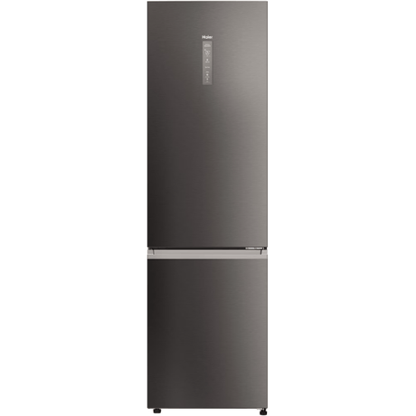 HAIER Combina frigorifica HAIER, No Frost, 406 l, H 205 cm, Clasa D, Wi-Fi, dark inox