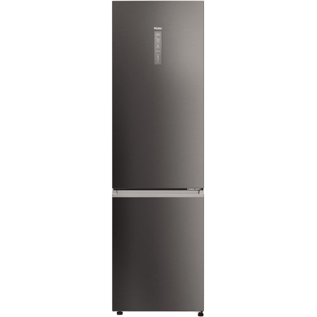 HAIER Combina frigorifica HAIER, No Frost, 406 l, H 205 cm, Clasa D, Wi-Fi, dark inox
