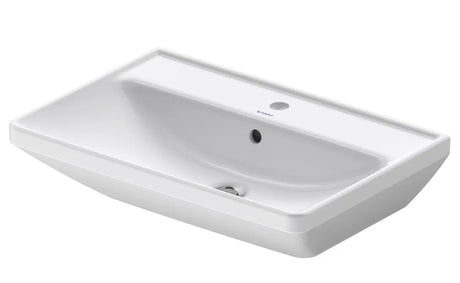 Duravit Lavoar Duravit, Washbasin 600mm D-Neo white with of, with tp, 1 th, montare pe perete, cu preaplin, gaura pt baterie, alb