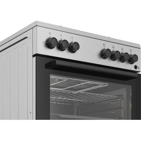 Beko Aragaz Aragaz Beko FBSE62120XD | 4 Arzatoare, Cuptor Electric, 6 Functii, Clasa A, 60x60x85cm
