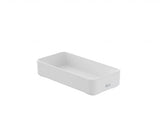 Roca Recipient accesorii Roca, Gama Onda, pe blat, 75x151x30, plastic, alb