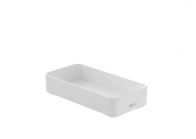 Roca Recipient accesorii Roca, Gama Onda, pe blat, 75x151x30, plastic, alb
