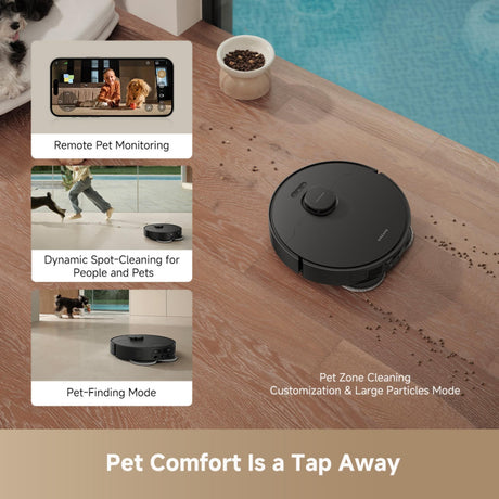 Dreame Aspirator robot Aspirator Robot Dreame RLL77SE-BLACK | 0.395L, Smart, Negru