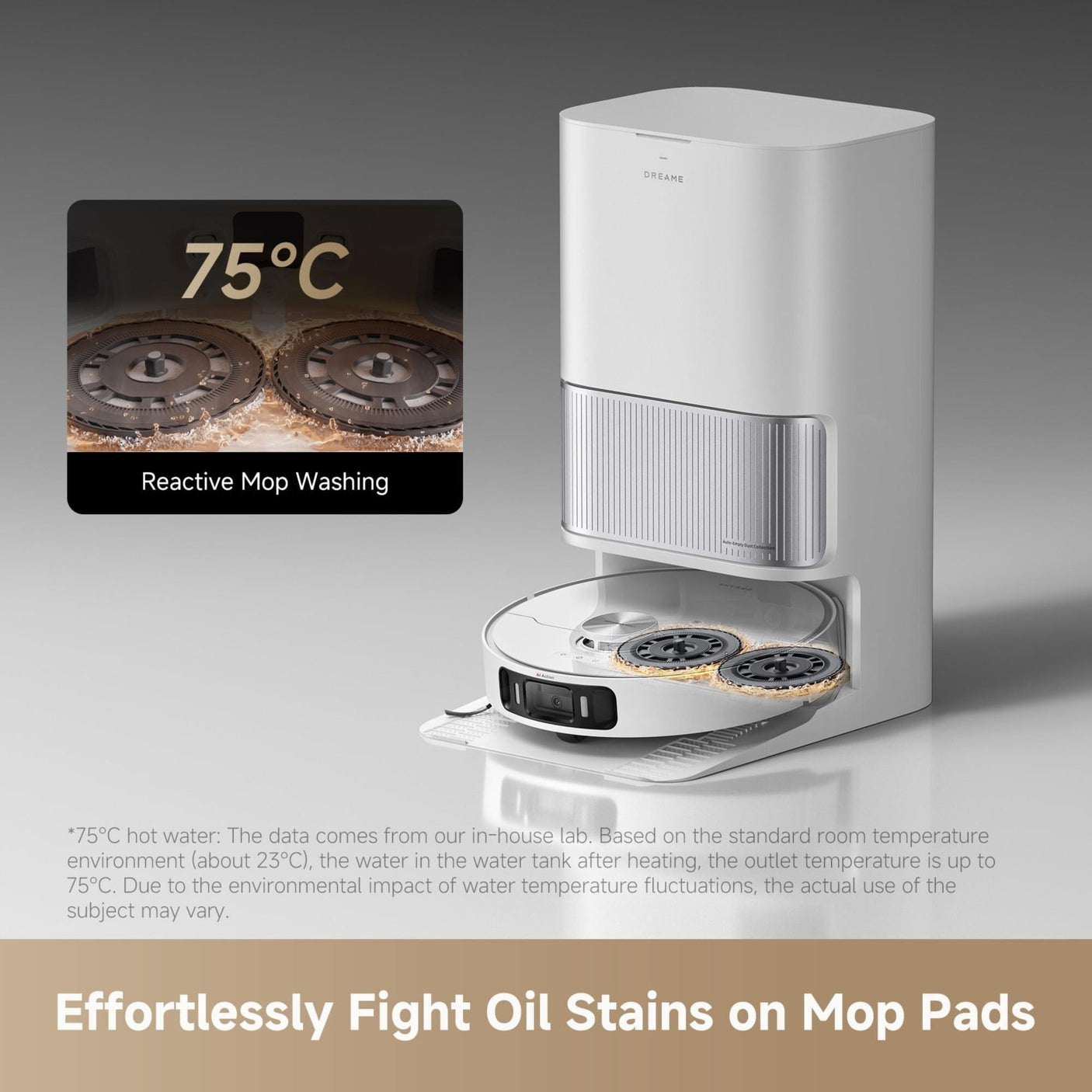 Dreame Aspirator robot Aspirator Robot Dreame RLL77SE-WHITE | 0.3L, Smart, Alb