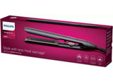 Philips Placa de indreptat parul Philips Prestige BHS510/00, tehnologie ThermoShield, placi infuzate cu ulei de argan, 230øC, ingrijire ioni, 12 setari temperatura, husa termorezistenta, Negru
