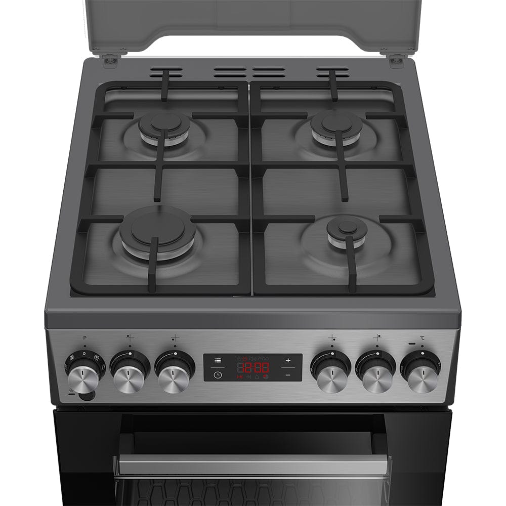 Beko Aragaz Aragaz Beko FSM52331TXDSN | 4 Arzatoare, Cuptor Electric, 8 Functii, Gatire Abur, Grill, 50x60x85cm