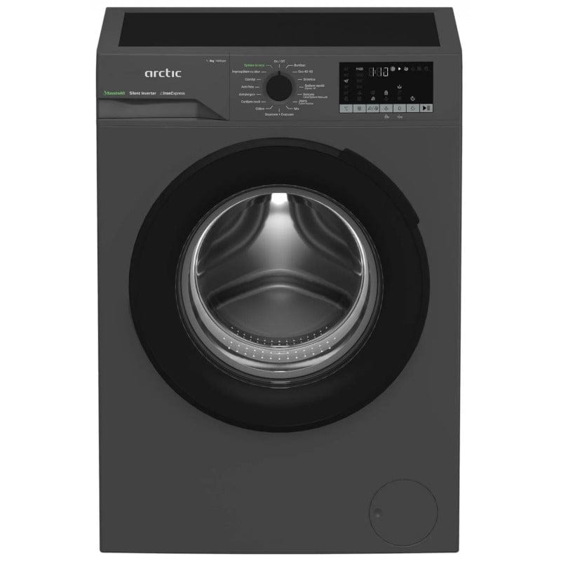 ARCTIC Masina de spalat rufe Masina de spalat rufe Arctic APLM2WFSU28411A | 8kg, 1400 RPM, Clasa A, Inverter, ExtraSteam, Antracit, 60x54.6x84.5cm