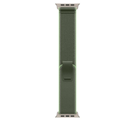 APPLE Apple Watch 49mm Green/Neon Trail Loop - S/M - Natural Titanium Finish