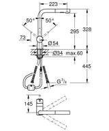 Grohe Baterie chiuveta Baterie Bucatarie Grohe 30274DA0 | Minta, Pipa Inalta, Dus Extractabil, Warm Sunset