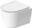 Duravit Vas wc Duravit, Toilet wm compact 480mm Soleil by Starck,white,rimless.,wd, Duraf. incl., suspendat, evacuare orizontala, fara capac (0026490000), alb