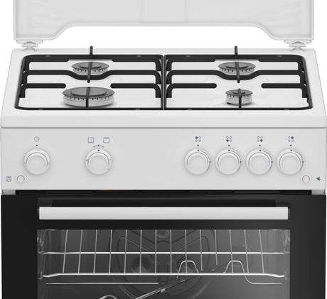 Beko Aragaz Aragaz Beko FBGT62110GWO | 4 Arzatoare, Grill Gaz, Rotisor, Timer, 60x60x85cm