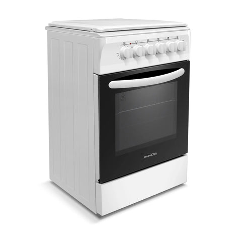 NobeLTek Cooking Aragaz Aragaz Nobeltek NLT 5604A/E1 | 50x60cm, Gaz + Electric, Ventilator, Alb, 50x60x85cm