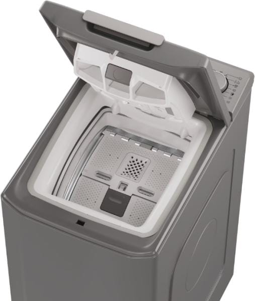 CANDY Masina de spalat rufe cu incarcare verticala Candy, 8 kg, 1200 RPM, Display 3D, Wifi,Mix Power Systems, Gentle touch opening, Clasa D, Antracit