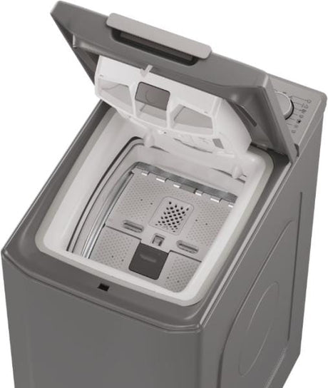 CANDY Masina de spalat rufe cu incarcare verticala Candy, 8 kg, 1200 RPM, Display 3D, Wifi,Mix Power Systems, Gentle touch opening, Clasa D, Antracit