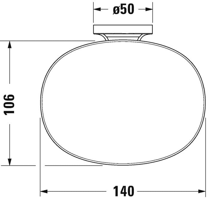 Duravit Sticla dispenser Savoniera Duravit Starck T 0099331000 | Montare Perete, Sticla Mata, Crom