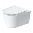 Duravit Vas wc + capac Duravit, Toil.set wm HyFl. Soleil by Starck 54cm,whiteHYG,rotary fl.,Dfix,w.s&c, suspendata, evacuare orizontala, cu capac, soft close, hygieneglaze