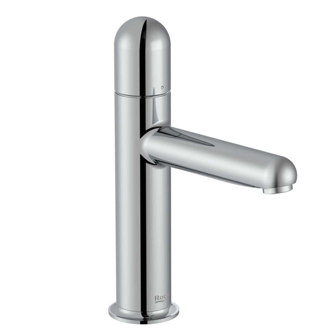 Roca Baterie lavoar Roca, Gama NU, monocomanda, marime S, levier metalic DOME, cartus ceramic, fara set de evacuare, crom