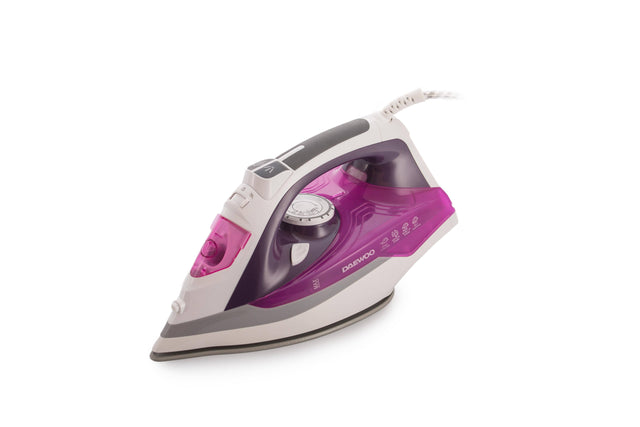 Daewoo SDA Fier de calcat Fier de calcat Daewoo DSI20P | 2400W, Abur 55g/min, Talpa ceramica, Rezervor 350ml, Violet