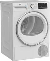 BEKO Uscator de rufe cu pompa de caldura Beko, 7 kg, Clasa C, 15 programe, motor ProSmartInverter, display, SteamCure, OptiSense, Alb