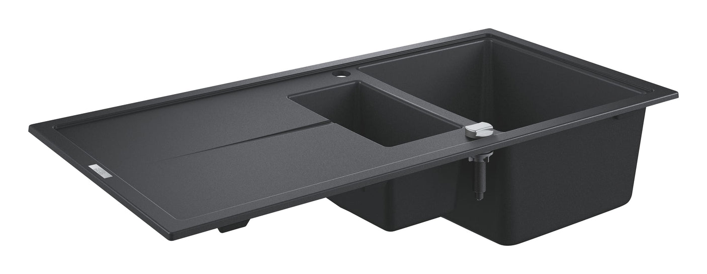 Grohe Chiuveta bucatarie Chiuveta Bucatarie Grohe K400 31642AP0 | 1000x500mm, 2 Boluri, Granite Black, Reversibil