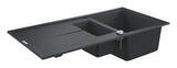 Grohe Chiuveta bucatarie Chiuveta Bucatarie Grohe K400 31642AP0 | 1000x500mm, 2 Boluri, Granite Black, Reversibil