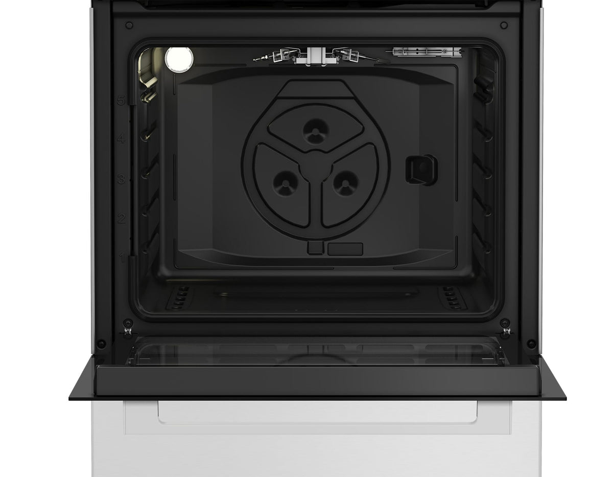 ARCTIC Aragaz Aragaz Arctic ABGM6611DTTL | Gaz, 4 arzatoare, Cuptor gaz, Rotisor, 60cm, Alb
