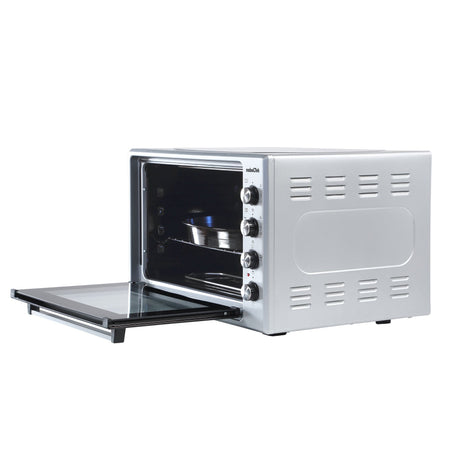 NobeLTek Kitchen Cuptor electric NobeLTek, 70L, 2200W, grill, timer, termostat, sticla dubla, ventilator, iluminare, inox