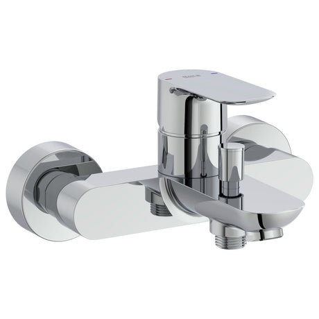 Roca Baterie cada Roca, Gama Cala, cartus ceramic, levier metalic, diverter, monocomanda, crom