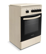 NobeLTek Cooking Aragaz Nobeltek, 50x50, plita gaz, cuptor gaz, siguranta plita si cuptor, echipat cu diuze GPL, diuze GN de schimb, capac tabla, bej
