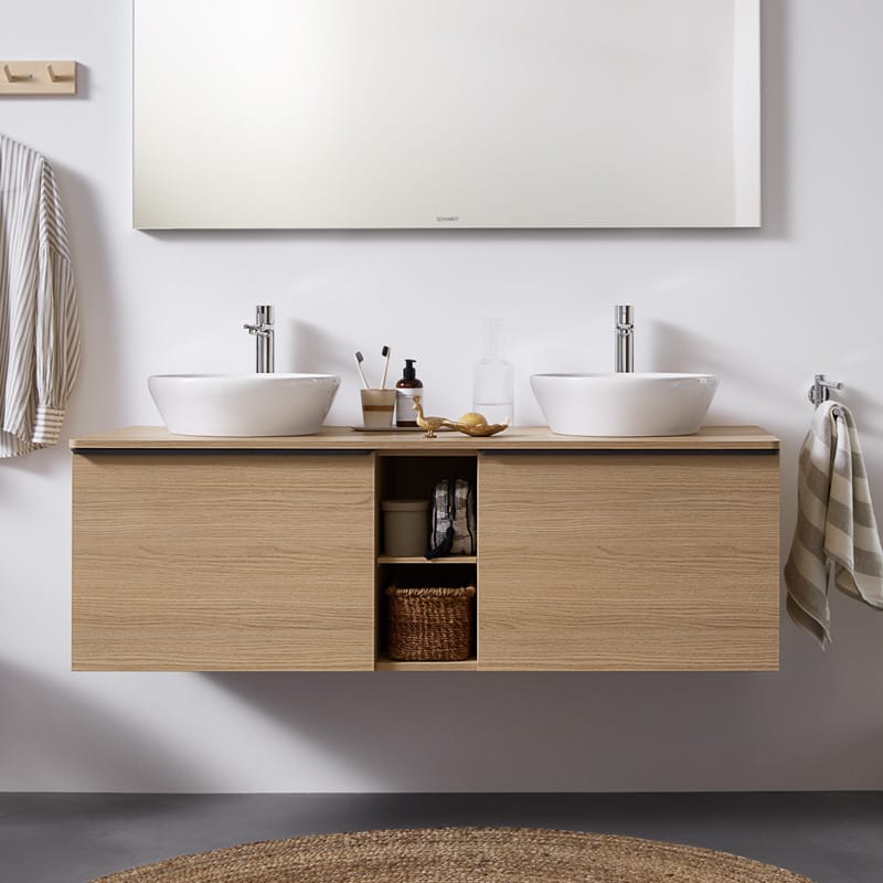 Duravit Lavoar Duravit, Washbowl 400 mm D-Neo round white,w/o.OF,w/o.TP, fix.incl., montare pe blat, o 400mm, rotund, alb