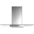 Faber B Hota decorativa, T, Faber, NICE LED SRM X/V A60, 60 cm, 420 m3h, 66 dB, 1 motor, filtru aluminiu, clasa C, butoane push, LED2, , Inox-Sticla, 325.0557.681
