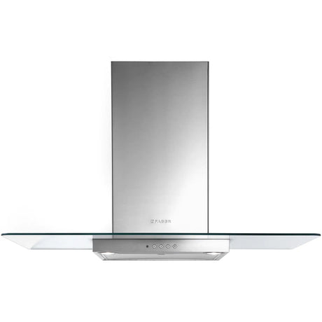 Faber B Hota decorativa, T, Faber, NICE LED SRM X/V A60, 60 cm, 420 m3h, 66 dB, 1 motor, filtru aluminiu, clasa C, butoane push, LED2, , Inox-Sticla, 325.0557.681