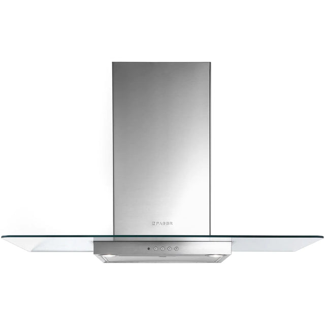 Faber B Hota decorativa, T, Faber, NICE LED SRM X/V A60, 60 cm, 420 m3h, 66 dB, 1 motor, filtru aluminiu, clasa C, butoane push, LED2, , Inox-Sticla, 325.0557.681