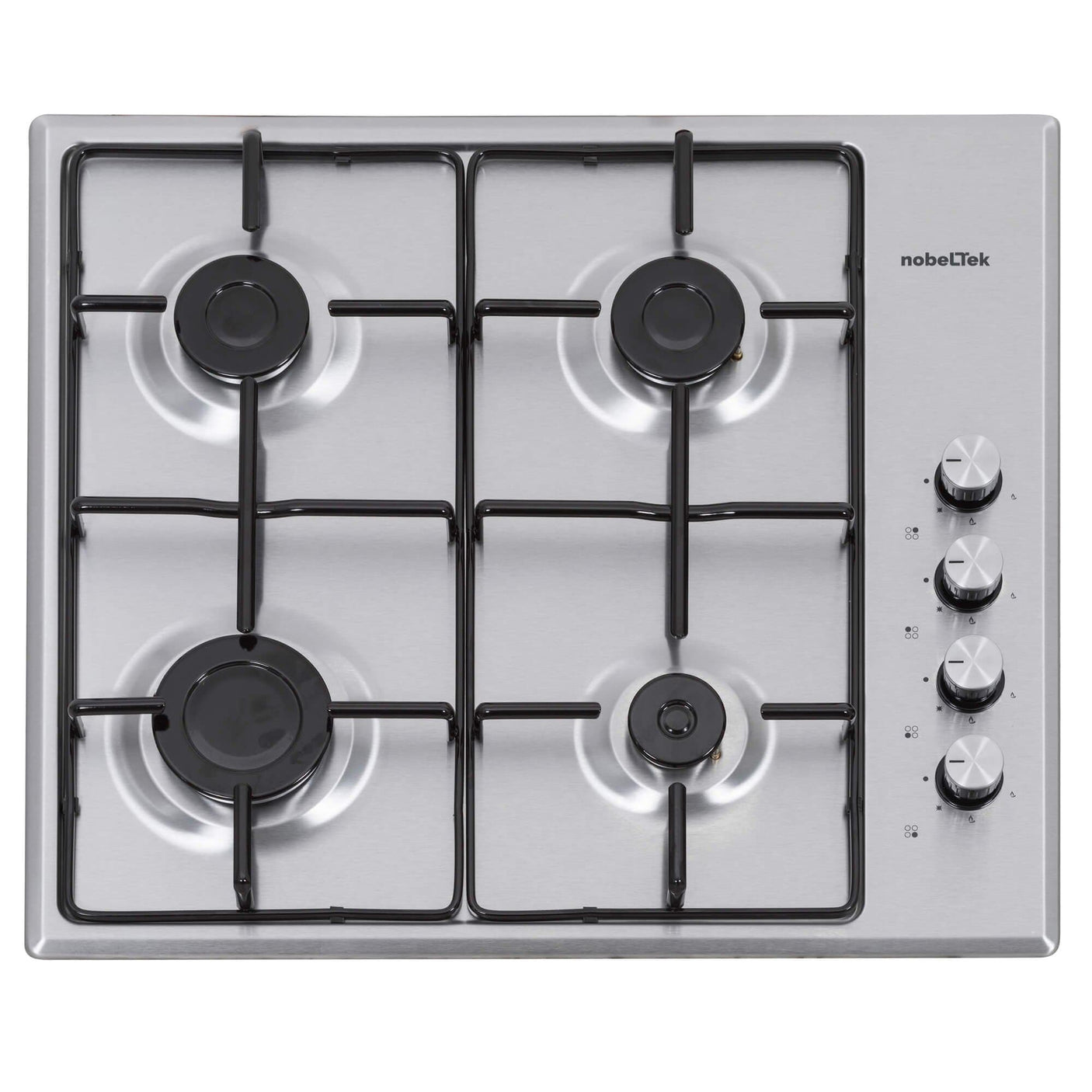Nobeltek Plita pe gaz Plita pe gaz Nobeltek NHBG-6400IX | 4 arzatoare, inox, aprindere electrica