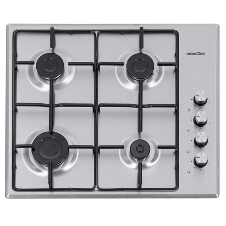 Nobeltek Plita pe gaz Plita pe gaz Nobeltek NHBG-6400IX | 4 arzatoare, inox, aprindere electrica
