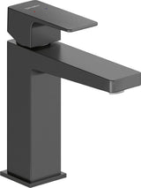 Duravit Baterie lavoar Duravit, Manhattan single lever bas. mixer M with pull-rod, monocomanda, marime M, cartus ceramic, fara set de evacuare, schwarz mat, negru mat