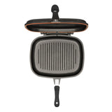 NeoKlein Tigaie Grill Dublu NeoKlein NK-IDGR36 | 36cm, Inductie, Negru