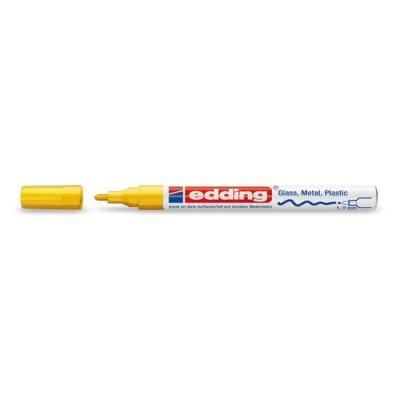 Edding Marker cu vopsea Edding 751, galben (Gelb), pentru metal, plastic, sticlă și lemn, 4-751005 (4751005)