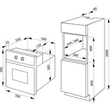 Hansa Cuptor incorporabil Cuptor Incorporabil Hansa BOES68461 | 62L, 8 Functii, Grill, Clasa A, 59.5x57.5x59.5cm