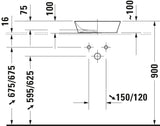 Duravit Lavoar baie Lavoar Duravit Cape Cod 2328400000 | Oval, 400mm, Alb, Montare pe Blat