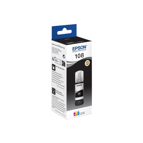 EPSON Epson Ink 108 Black Schwarz (C13T09C14A)
