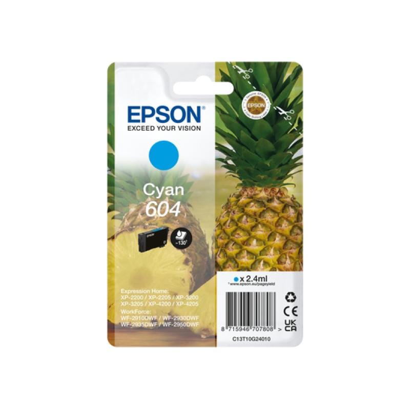 EPSON Epson Ink 604 Cyan (C13T10G24010)