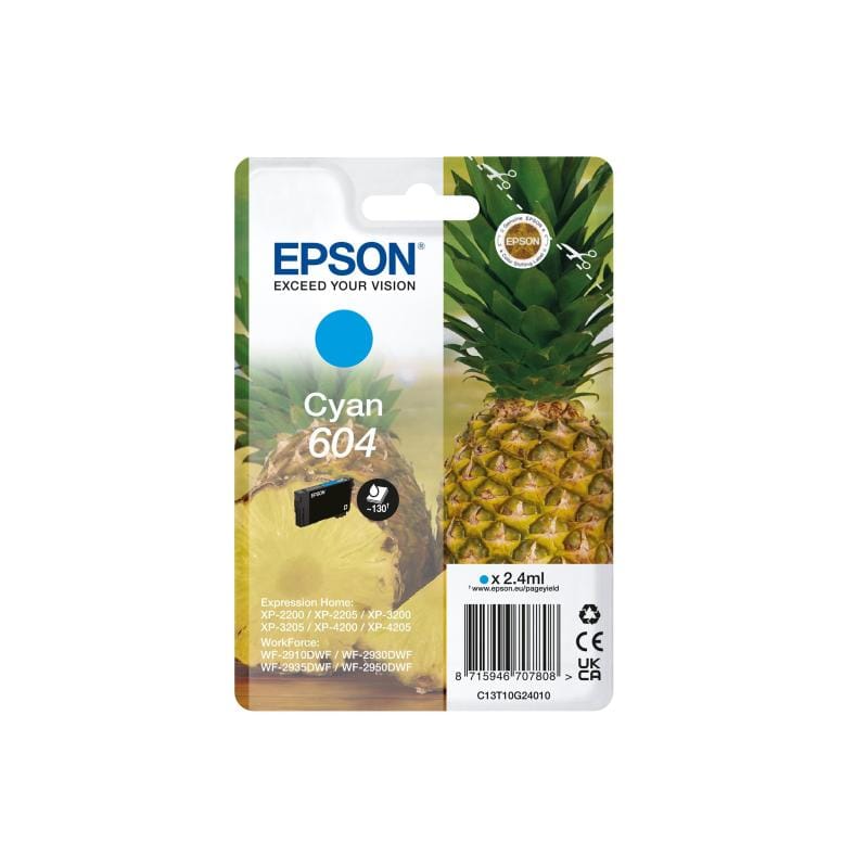 EPSON Epson Ink 604 Cyan (C13T10G24010)