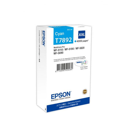 EPSON Cartuș Cerneală Epson Cyan High Capacity C13T789240 pentru Imprimantă Epson